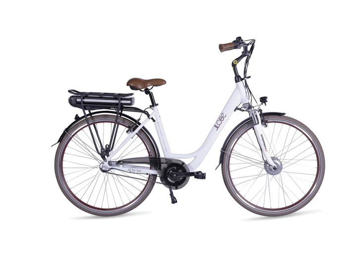 - City-Akku-Bike von Llobe, in Farbe WEISS, in Ausführung Reichweite ca. 70 km Ansicht 1