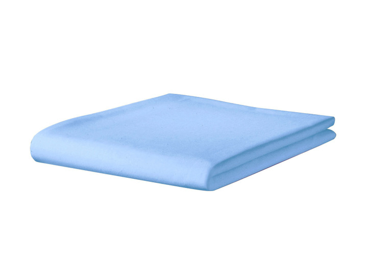 Spannbetttücher - Atmungsaktiv und hautfreundliche Betttücher und Spannbettücher, in Größe 131 (2 Betttücher, 150/ 250 cm) bis 138 (1 Spannbetttuch, 200/ 200 cm), in Farbe AQUA Ansicht 1