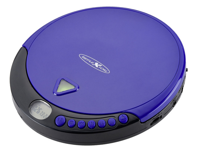 Musikanlagen - Tragbarer CD-Spieler mit integriertem Radio, in Farbe BLAU