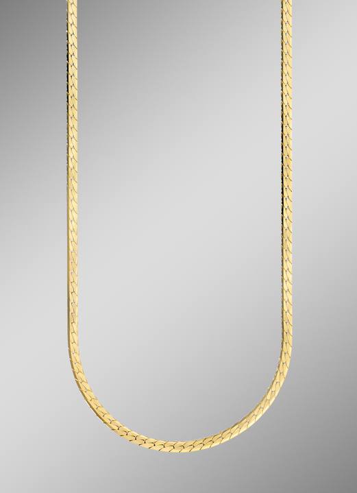 Halsketten - Panzerkette mit Federring, in Farbe
