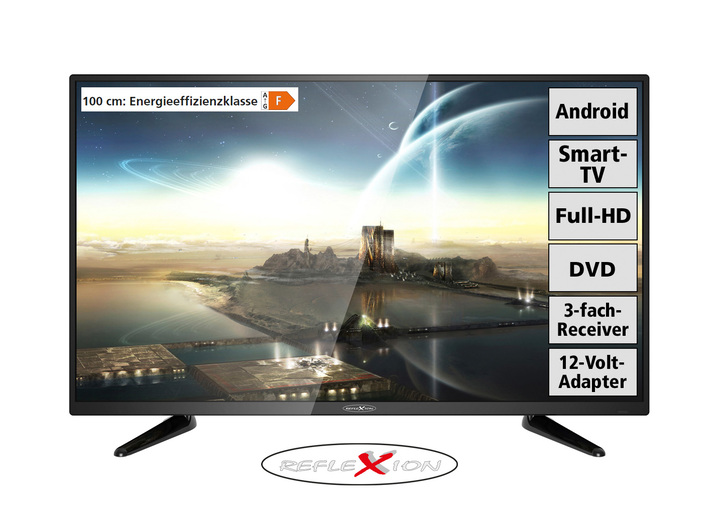Fernseher - Günstige Reflexion 6-in-1 Kombination mit Smart-TV, in Farbe SCHWARZ Ansicht 1