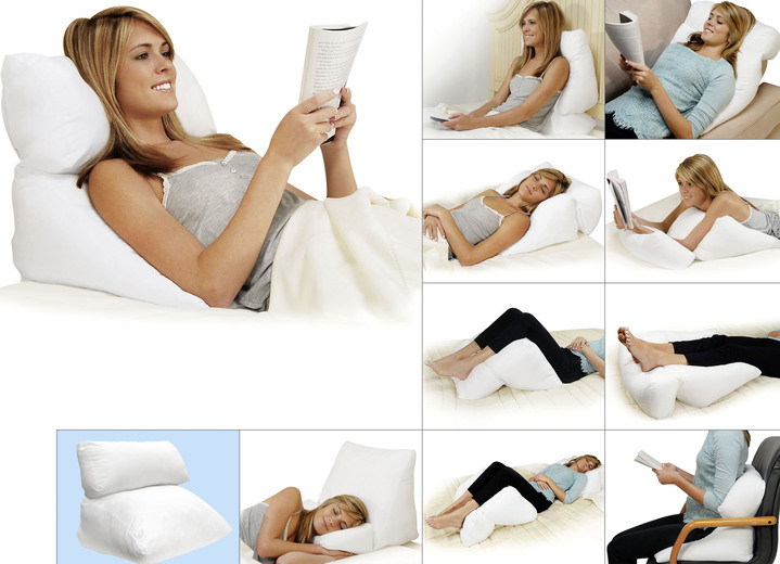 Gesunder Schlaf - Dreamolino Flip Pillow 10-in-1, in Farbe WEISS Ansicht 1