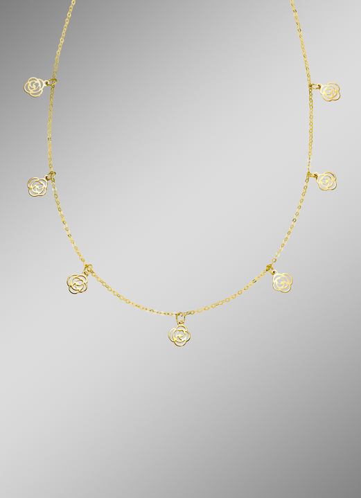 Halsketten - Tolle Ankerkette mit Rosen, in Farbe  Ansicht 1