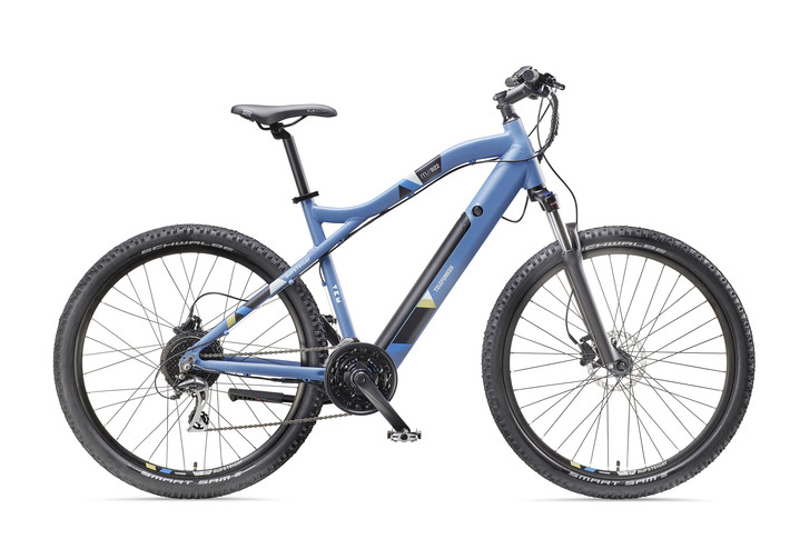Akku-Zweiräder - Mountain-E-Bike mit leistungsstarkem 250-Watt-Hinterradmotor, in Farbe BLAU Ansicht 1