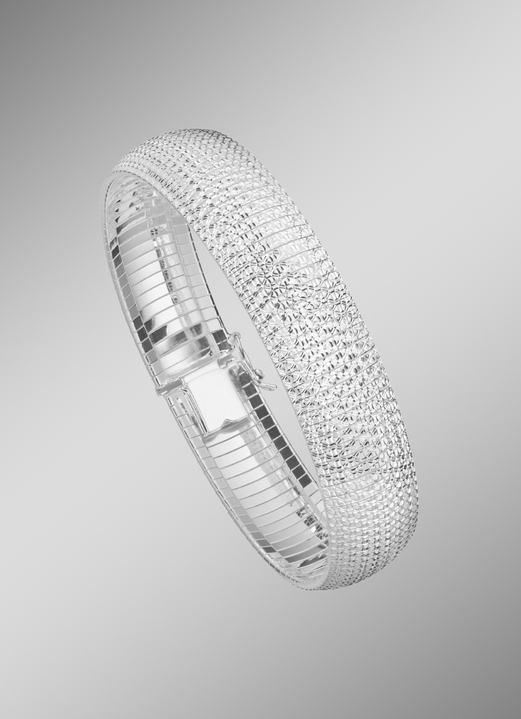 Armbänder - Diamantiertes Armband aus Silber, in Farbe  Ansicht 1