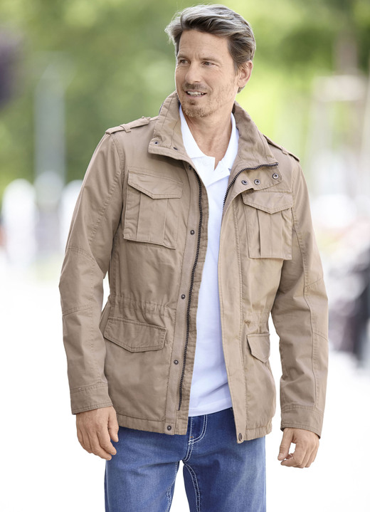 Jacken - Jacke mit Taillenzug, in Größe 048 bis 060, in Farbe DUNKELBEIGE Ansicht 1