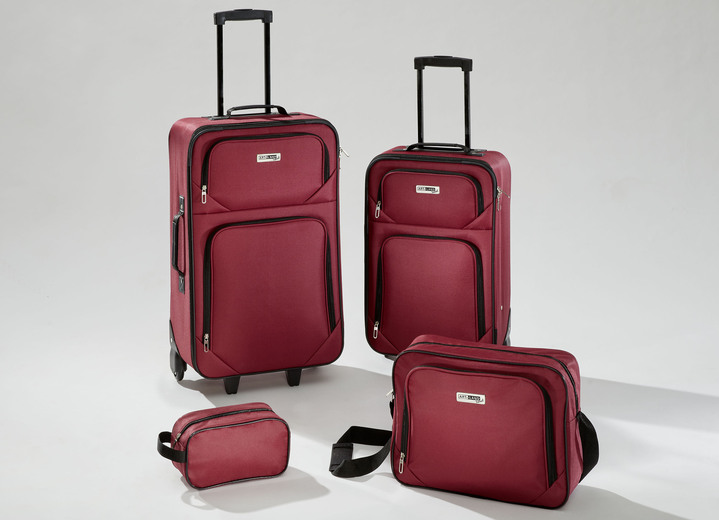 Reisegepäck - Kofferset, 4-teilig, in Farbe ROT Ansicht 1