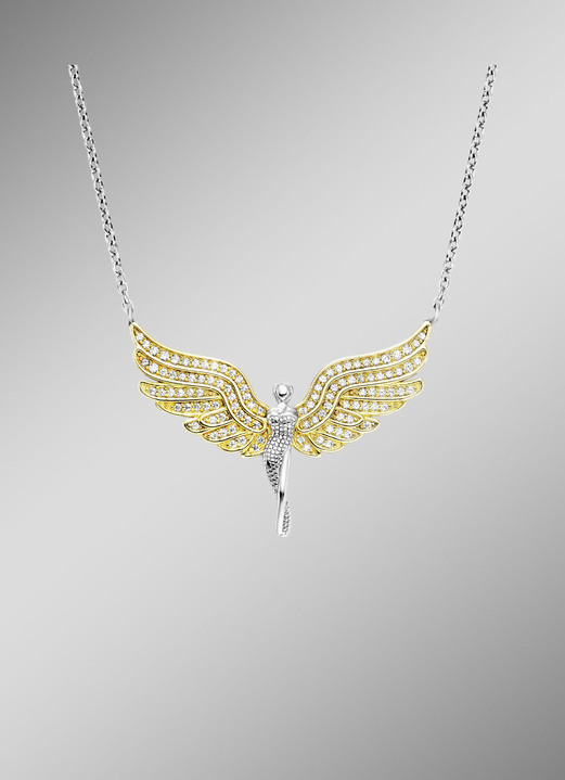 Halsketten - Halskette mit Engel Anhänger, in Farbe  Ansicht 1