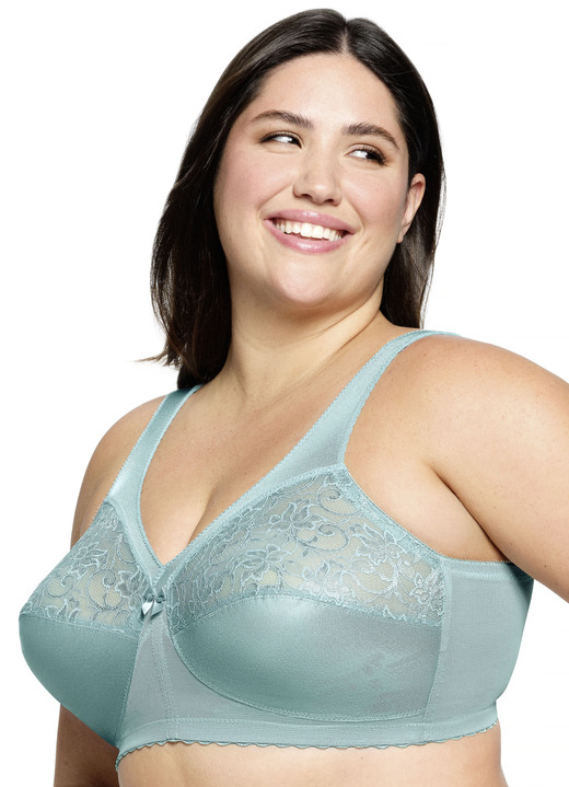 Soft-BH - Glamorise Stütz-BH mit Spitze Ansicht 14 Soft-BH - Glamorise Stütz-BH mit Spitze, in Größe 080 bis 130, in Cup C, in Farbe PETROL Ansicht 14