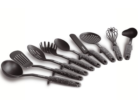 Haushaltshelfer - Stoneline® Küchenhelfer-Set,  9-teilig, in Farbe ANTHRAZIT – Farbe ANTHRAZIT – Ansicht 