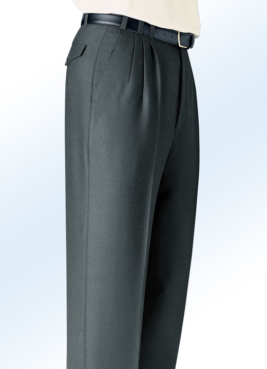 Hosen - „Klaus Modelle“-Hose mit Gesäßpattentaschen in 4 Farben, in Größe 025 bis 060, in Farbe MARINE Ansicht 4