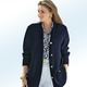 Strickjacken - Strickjacke mit Schurwolle – Farbe MARINE Strickjacken - Strickjacke mit Schurwolle, in Größe 038 bis 052, in Farbe SCHWARZ