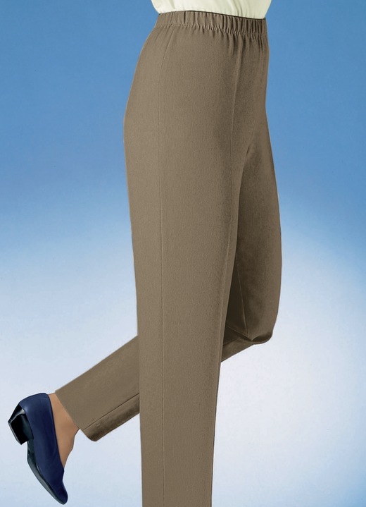 Hosen in Schlupfform - Hose in hochwertiger Qualität  in 9 Farben, in Größe 019 bis 245, in Farbe CAMEL Ansicht 1