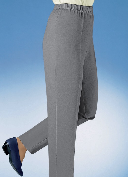 Hosen in Schlupfform - Hose in hochwertiger Qualität  in 9 Farben, in Größe 019 bis 245, in Farbe BURGUND MELIERT Ansicht 8