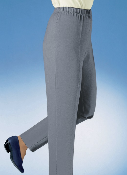 Hosen - Hose in Schlupfform, in Größe 019 bis 245, in Farbe MITTELGRAU Ansicht 4