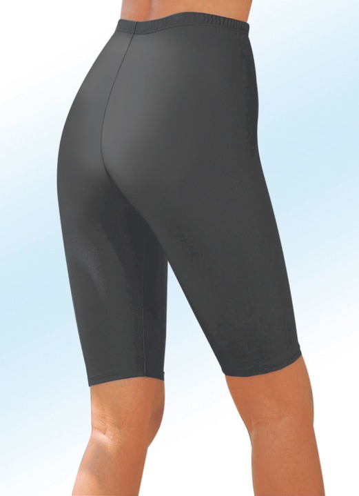 Freizeithosen - Radlerhose mit Glanz-Effekt in 6 Farben, in Größe 034 bis 050, in Farbe ROT Ansicht 4