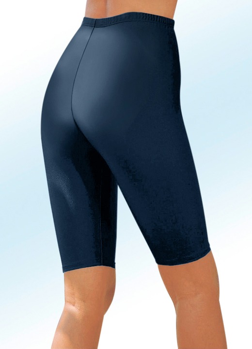 Freizeithosen - Radlerhose mit Glanz-Effekt in 6 Farben, in Größe 034 bis 050, in Farbe ROT Ansicht 3