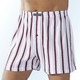 Pants & Boxershorts - Viererpack Boxershorts, bunt gestreift, in Größe 005 bis 019, in Farbe 2X WEISS-BORDEAUX, 1X WEISS-SMARAGD, 1X WEISS-NAVY – Farbe 2X WEISS-BORDEAUX, 1X WEISS-SMARAGD, 1X WEISS-NAVY – Ansicht 1