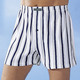 Pants & Boxershorts - Viererpack Boxershorts, bunt gestreift, in Größe 005 bis 019, in Farbe 2X WEISS-BORDEAUX, 1X WEISS-SMARAGD, 1X WEISS-NAVY – Farbe 2X WEISS-BORDEAUX, 1X WEISS-SMARAGD, 1X WEISS-NAVY – Ansicht 3
