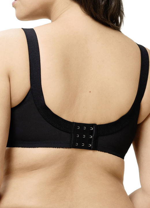 Soft-BH - Triumph-Doreen BH mit Spitzencups, in Größe 075 bis 110, in Cup C, in Farbe SCHWARZ Ansicht 3