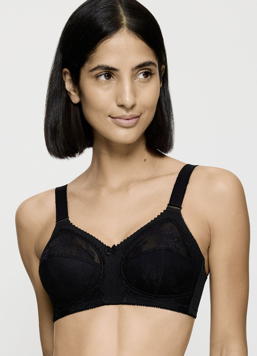 Soft-BH - Triumph-Doreen BH mit Spitzencups, in Größe 075 bis 110, in Cup D, in Farbe WEISS Ansicht 3