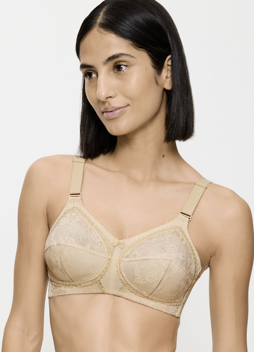 Soft-BH - Triumph-Doreen BH mit Spitzencups, in Größe 075 bis 110, in Cup D, in Farbe HAUT Ansicht 1