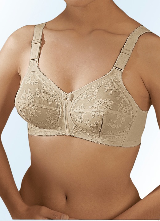 Soft-BH - Triumph-Doreen BH mit Spitzencups, in Größe 075 bis 110, in Cup E, in Farbe WEISS Ansicht 9