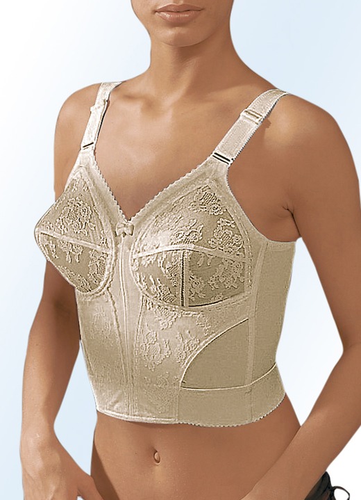 BH mit Spitze - Triumph-Doreen BH in langer Form, mit Spitze, in Größe 080 bis 115, in Cup D, in Farbe HAUT Ansicht 2