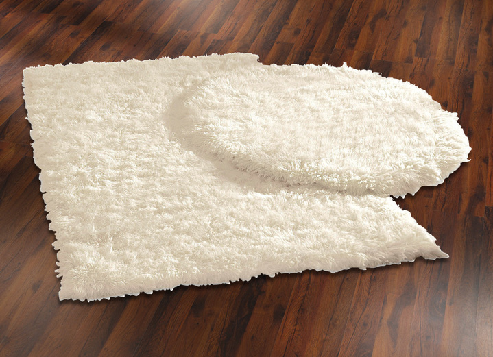 Klassisch - Original griechische Flokati-Teppiche, in Größe 101 (Brücke, 40x60 cm) bis 325 (Bettumrandung, 3-teilig), in Farbe NATUR Ansicht 6