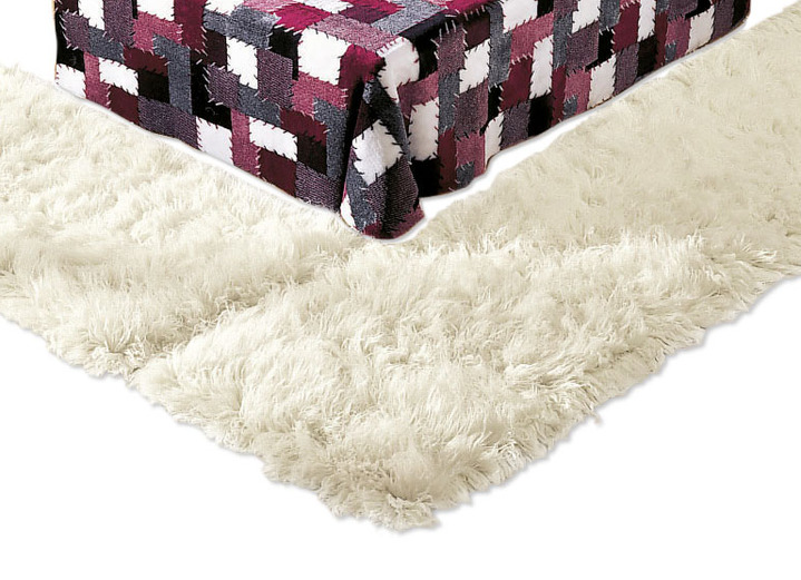 Klassisch - Original griechische Flokati-Teppiche, in Größe 101 (Brücke, 40x60 cm) bis 325 (Bettumrandung, 3-teilig), in Farbe NATUR Ansicht 4