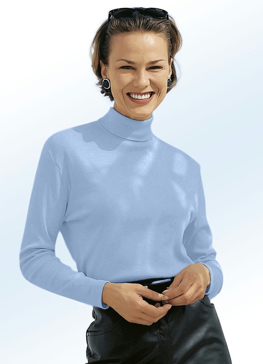 Langarm - Rolli in 16 Farben Ansicht 8 Langarm - Rolli in 16 Farben, in Größe 034 bis 052, in Farbe SCHWARZ Ansicht 8