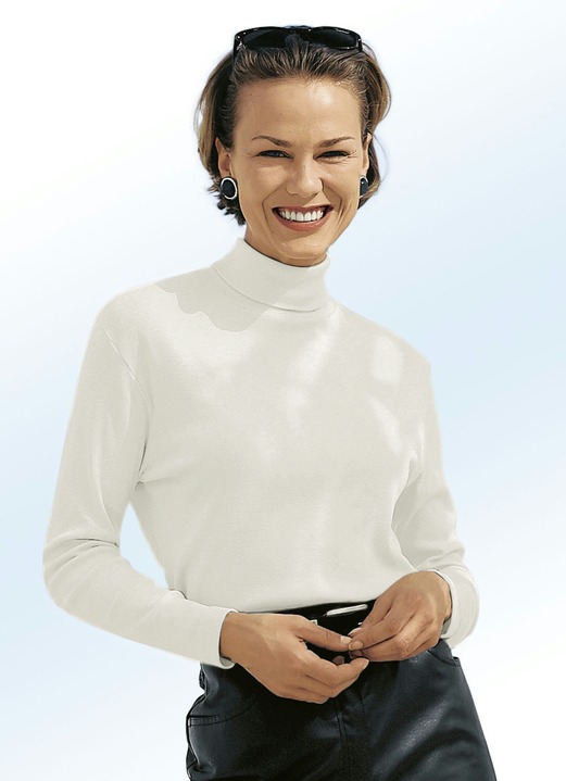 Langarm - Rolli in 16 Farben Ansicht 10 Langarm - Rolli in 16 Farben, in Größe 034 bis 052, in Farbe SCHWARZ Ansicht 10