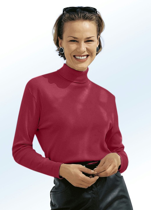 Langarm - Rolli in 16 Farben Ansicht 7 Langarm - Rolli in 16 Farben, in Größe 034 bis 052, in Farbe SCHWARZ Ansicht 7