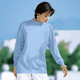 Langarm - Pullover in Feinstrick mit Schurwolle – Farbe BLEU Langarm - Pullover in Feinstrick mit Schurwolle, in Größe 036 bis 050, in Farbe ROSENHOLZ
