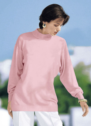 Pullover in Feinstrick mit Schurwolle