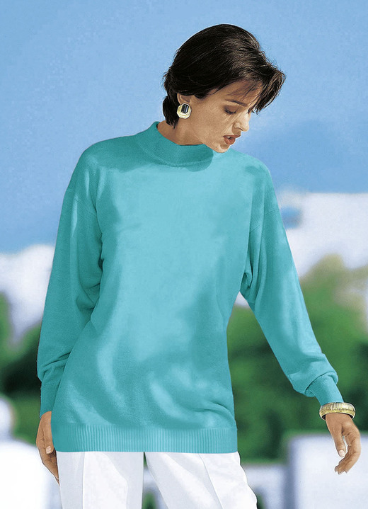Langarm - Pullover in Feinstrick mit Schurwolle Ansicht 4 Langarm - Pullover in Feinstrick mit Schurwolle, in Größe 036 bis 050, in Farbe ROSENHOLZ Ansicht 4