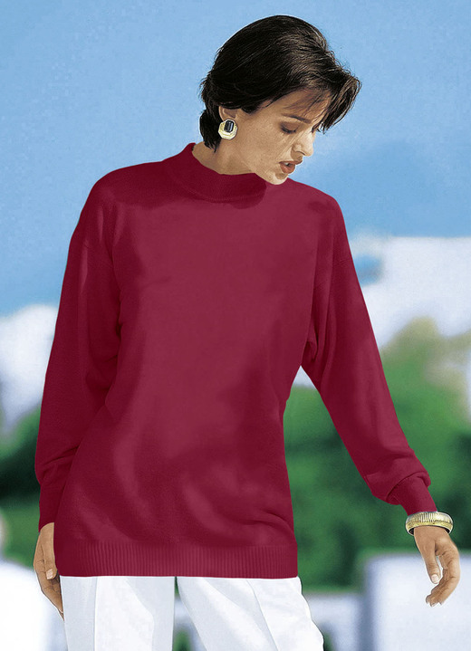 Langarm - Pullover in Feinstrick mit Schurwolle Ansicht 13 Langarm - Pullover in Feinstrick mit Schurwolle, in Größe 036 bis 050, in Farbe NATURWEISS Ansicht 13