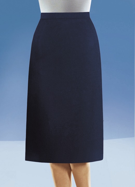 Damenmode - Rock mit Diorfalte in 6 Farben Damenmode - Rock mit Diorfalte in 6 Farben, in Größe 038 bis 056, in Farbe MARINE