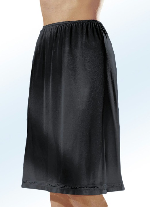 Röcke - Zweierpack Unterröcke mit Hohlsaumrand, in Größe 036 bis 056, in Farbe 1X PUDER, 1X WEISS Ansicht 3