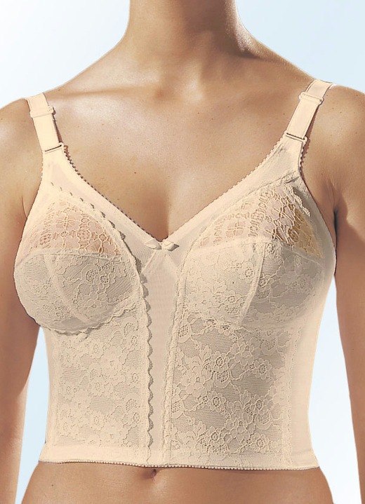 Soft-BH - Langer Format BH, in Größe 080 bis 115, in Cup D, in Farbe WEISS Ansicht 2