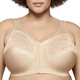 Soft-BH - Glamorise Stütz-BH mit Vorderverschluss – Farbe BEIGE – Ansicht 1 Soft-BH - Glamorise Stütz-BH mit Vorderverschluss, in Größe 085 bis 130, in Cup H, in Farbe WEISS – Farbe BEIGE – Ansicht 1
