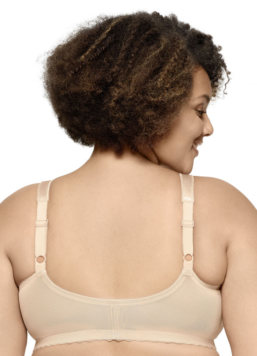 Soft-BH - Glamorise Stütz-BH mit Vorderverschluss Ansicht 5 Soft-BH - Glamorise Stütz-BH mit Vorderverschluss, in Größe 085 bis 130, in Cup H, in Farbe WEISS Ansicht 5