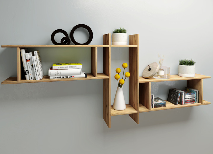 Regale - Hängeregal, waagrecht oder senkrecht aufzuhängen, in Farbe HONIG EICHE, in Ausführung Hängeregal Ansicht 8