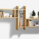 Regale - Hängeregal, waagrecht oder senkrecht aufzuhängen, in Farbe HONIG EICHE, in Ausführung Hängeregal – Farbe BUCHE – Ansicht 2