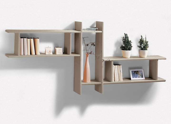 Regale - Hängeregal, waagrecht oder senkrecht aufzuhängen, in Farbe HONIG EICHE, in Ausführung Hängeregal Ansicht 7