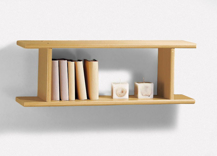 Regale - Hängeregal, waagrecht oder senkrecht aufzuhängen, in Farbe HONIG EICHE, in Ausführung Hängeregal Ansicht 2