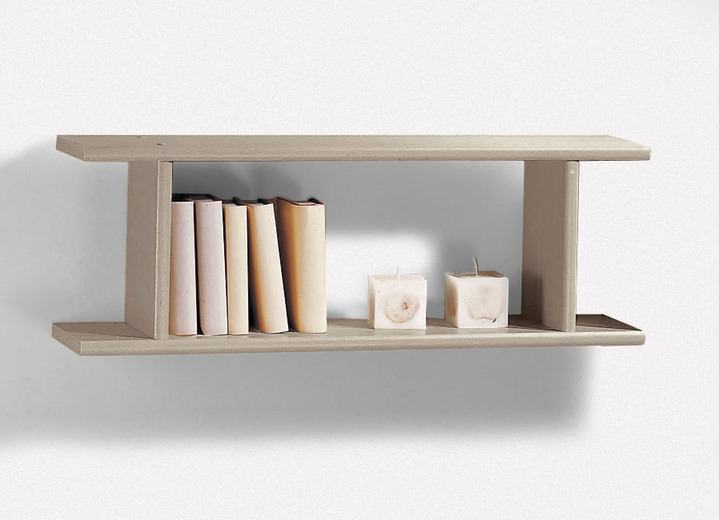 Regale - Hängeregal, waagrecht oder senkrecht aufzuhängen, in Farbe HONIG EICHE, in Ausführung Hängeregal Ansicht 3