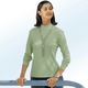 Langarm - Shirt mit Stehkragen – Farbe AVOCADO Langarm - Shirt mit Stehkragen, in Größe 034 bis 052, in Farbe ECRU