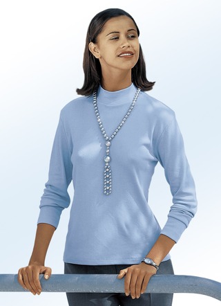 Shirt mit Stehkragen