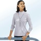 Langarm - Shirt mit Stehkragen – Farbe POLARGRAU Langarm - Shirt mit Stehkragen, in Größe 034 bis 052, in Farbe ECRU